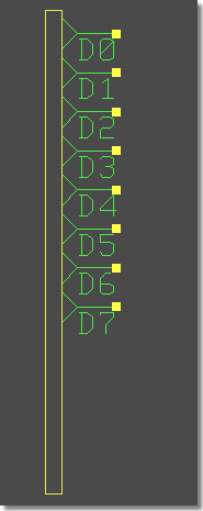 BAE Version 6.0: Schematic Editor - Tap Bus - Bus Tap Row Placement