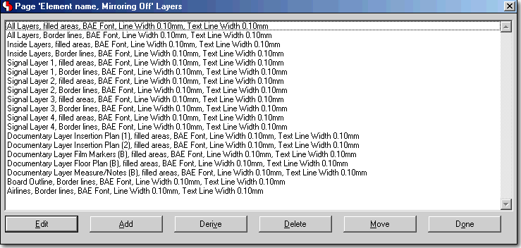 BAE Version 6.2: CAM Processor Dialog - EPS/PDF Batch - Page-specific Output Layer Configuration