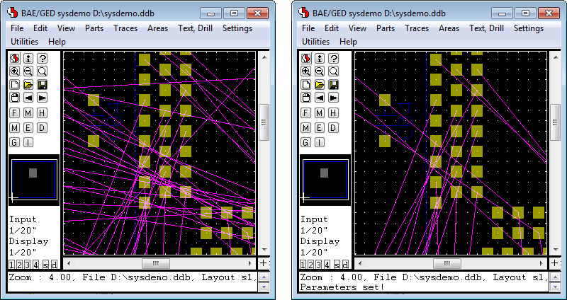 BAE Version 7.8: Layout Editor - Mincon Clipping